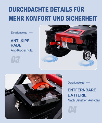 Invvqu Z01 Faltbarer Elektromobil– 25 km Reichweite, 12Ah Akku