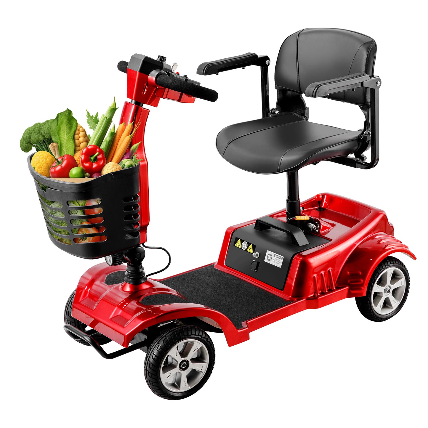 Invvqu Z02 Elektromobil in Rot – faltbar, 350W Motor, 20 km Reichweite, 150 kg