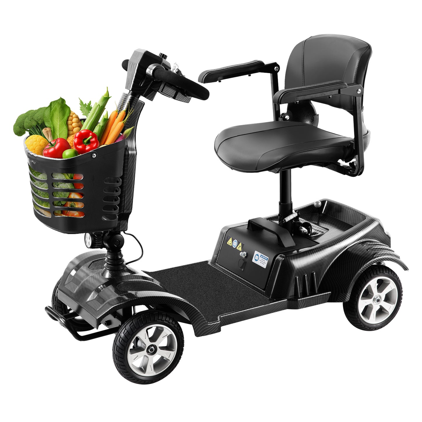 Invvqu Z02 Elektromobil in Schwarz – faltbar, 350W Motor, 20 km Reichweite, 150 kg