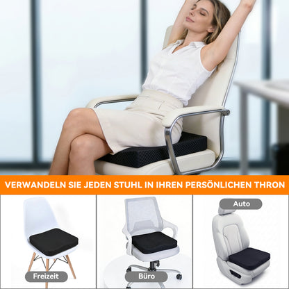 Invvqu ZD01 – Ergonomisches Sitzkissen aus Memory-Schaum, 42 × 42 cm, druckentlastend