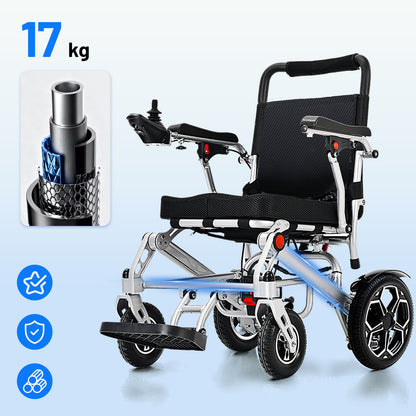 Invvqu E10 – Silla de ruedas eléctrica plegable, 500W, 12Ah, ideal para la vida diaria y acompañantes