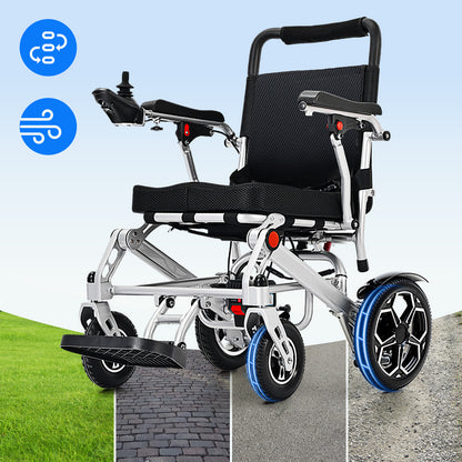 Invvqu E10 – Silla de ruedas eléctrica plegable, 500W, 12Ah, ideal para la vida diaria y acompañantes