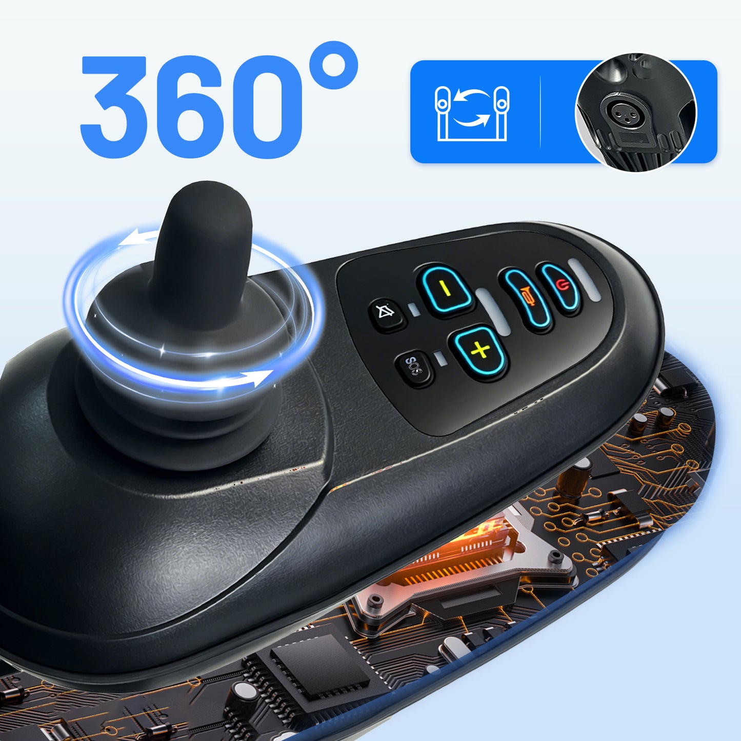 Invvqu E10 – Silla de ruedas eléctrica plegable, 500W, 12Ah, ideal para la vida diaria y acompañantes