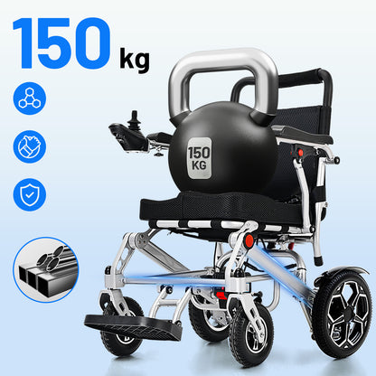 Invvqu E10 – Silla de ruedas eléctrica plegable, 500W, 12Ah, ideal para la vida diaria y acompañantes