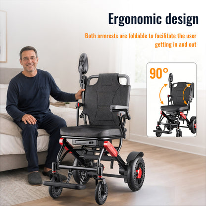 Invvqu V4-H Faltbarer Elektrorollstuhl – 500 W, 20 km Reichweite, bis 150 kg