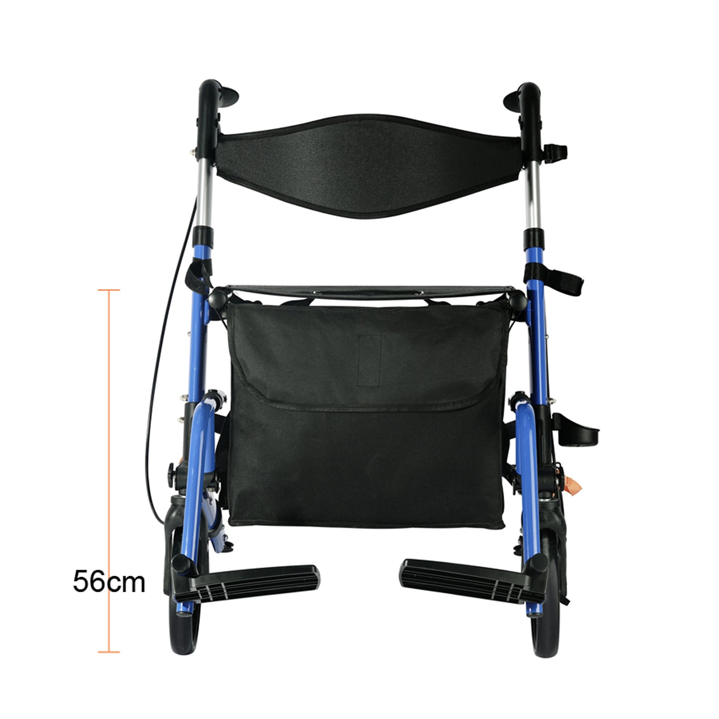 Invvqu WalkCare-2 Faltbarer Rollator mit 360°-Drehrädern – Leicht, Kompakt und Vielseitig