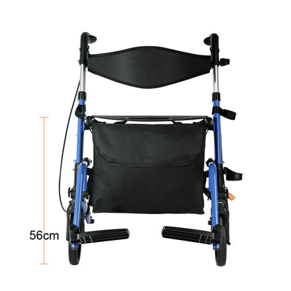 Invvqu WalkCare-2 Faltbarer Rollator mit 360°-Drehrädern – Leicht, Kompakt und Vielseitig