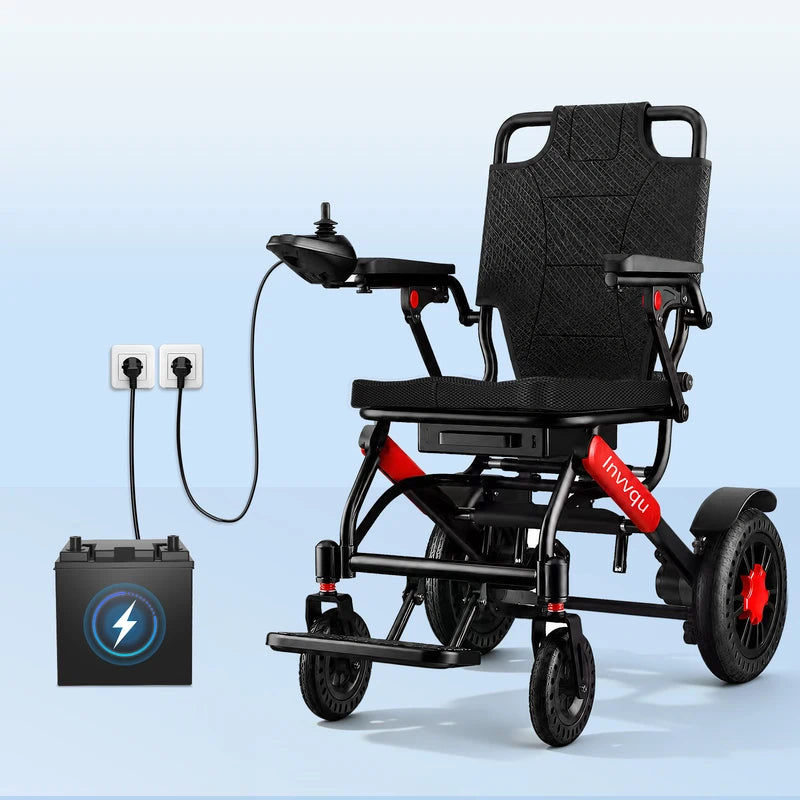 Invvqu V4-H – Faltbarer Elektrorollstuhl mit starkem 500-W-Motor, stabil bis 150 kg