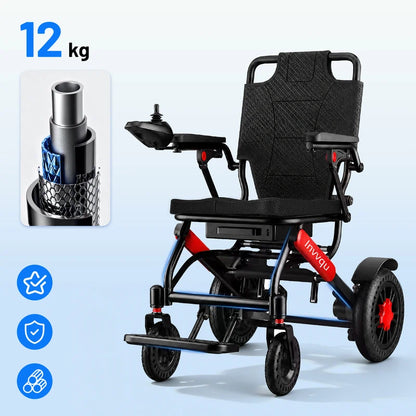 Invvqu V4-H – Faltbarer Elektrorollstuhl mit starkem 500-W-Motor, stabil bis 150 kg