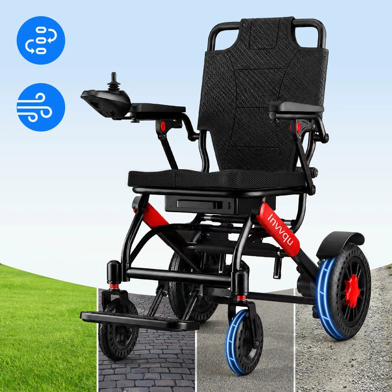 Invvqu V4-H – Faltbarer Elektrorollstuhl mit starkem 500-W-Motor, stabil bis 150 kg