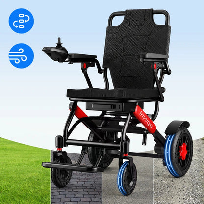 Invvqu V4-H – Faltbarer Elektrorollstuhl mit starkem 500-W-Motor, stabil bis 150 kg
