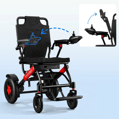 Invvqu V4-H – Faltbarer Elektrorollstuhl mit starkem 500-W-Motor, stabil bis 150 kg