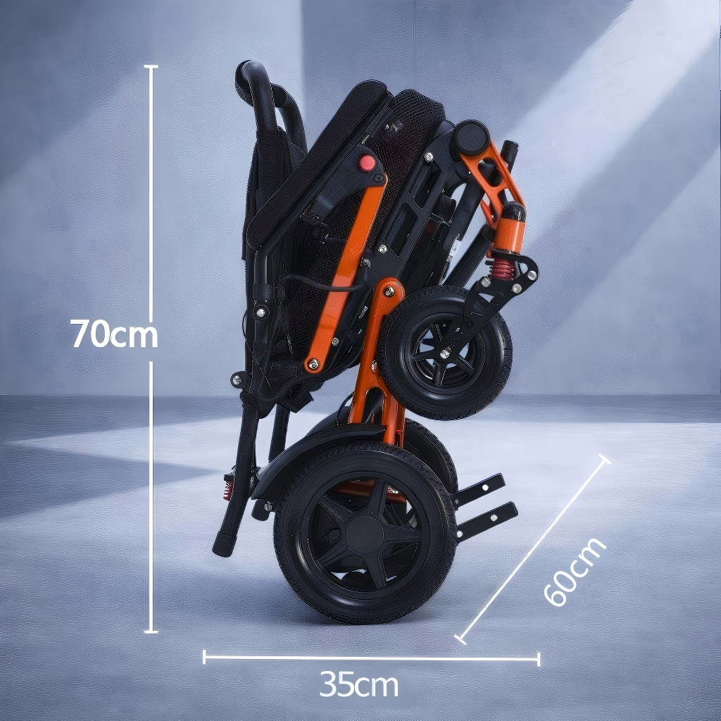 Invvqu XP02 Elektrischer Rollstuhl – 12Ah Akku, 20 km Reichweite, bis 150 kg