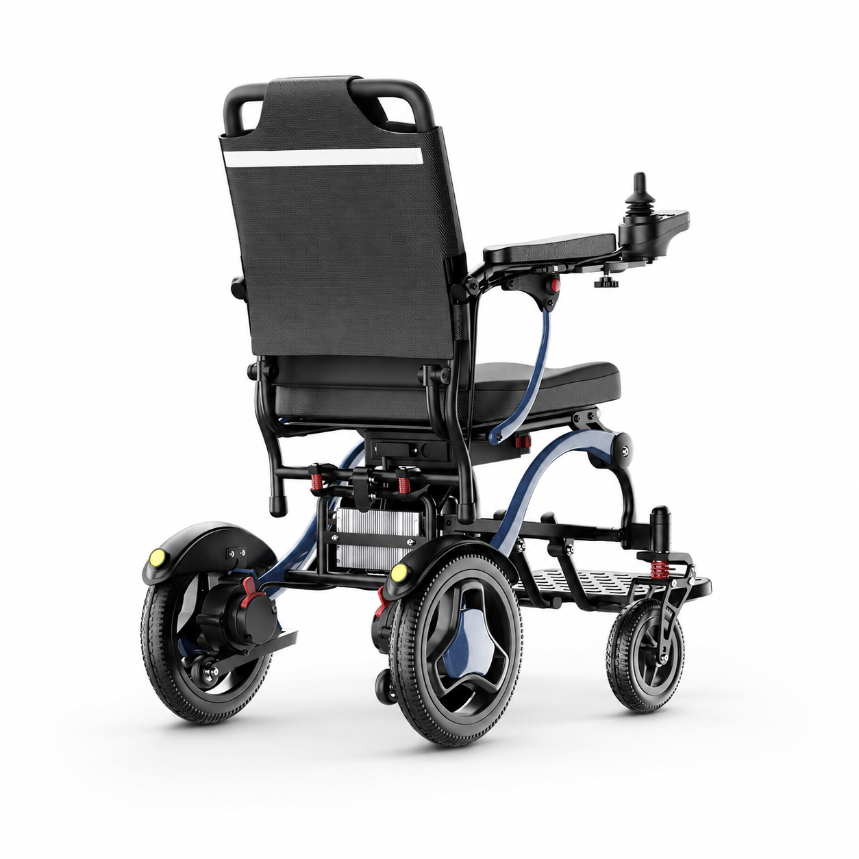 Invvqu XP03 Leichter Falt-Elektrorollstuhl in Blau, 20 km Reichweite, 16,63 kg