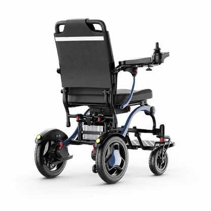 Invvqu XP03 Leichter Falt-Elektrorollstuhl in Blau, 20 km Reichweite, 16,63 kg