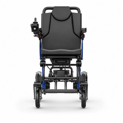 Invvqu XP03 Leichter Falt-Elektrorollstuhl in Blau, 20 km Reichweite, 16,63 kg