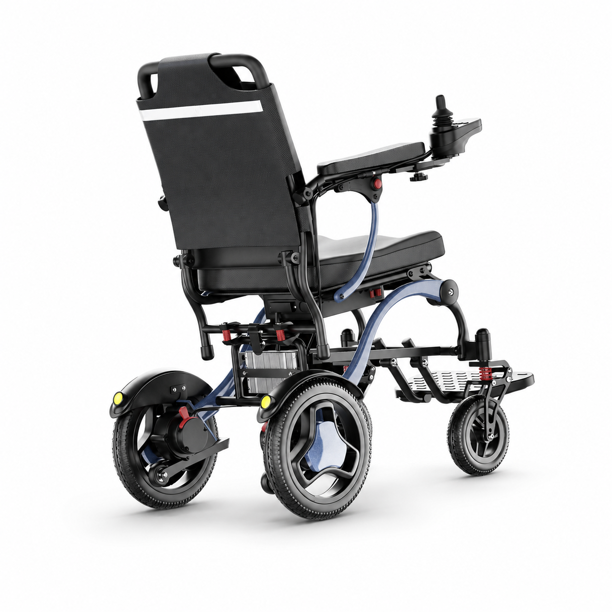 Invvqu XP03 Leichter Falt-Elektrorollstuhl in Blau, 20 km Reichweite, 16,63 kg