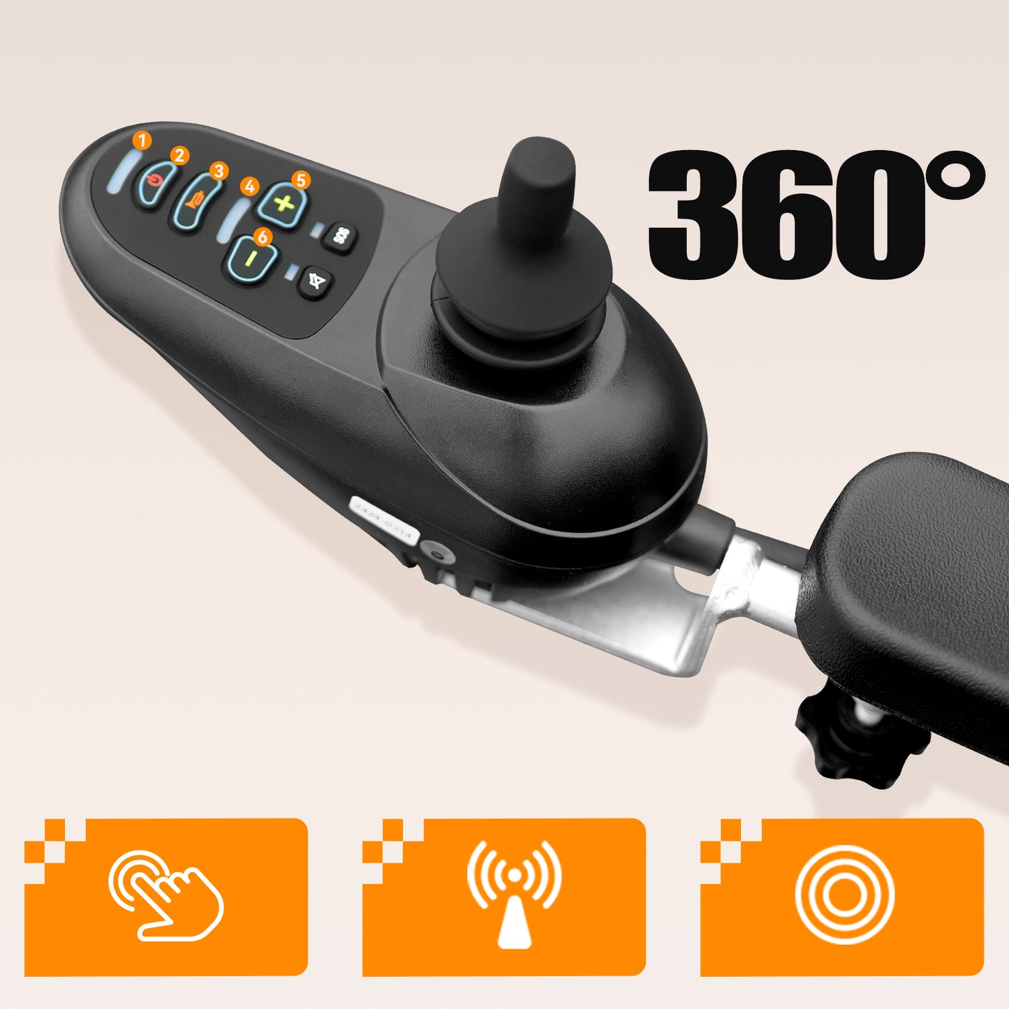 Invvqu VITA-2 Elektrorollstuhl – 500 W Motor, faltbar, 20 km Reichweite, bis 150 kg